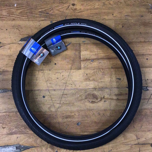 Schwalbe Big Apple Tire 26” x2.35 Wire Clincher Endurance RACEGUARD 67 TPI Black