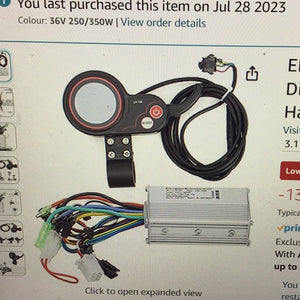Ebike controller kit, Electric scooter controller with LCD Display Control panel and shift switch.