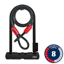 Load image into Gallery viewer, ABUS Ultra 410+ Cobra Loop U-Lock with key