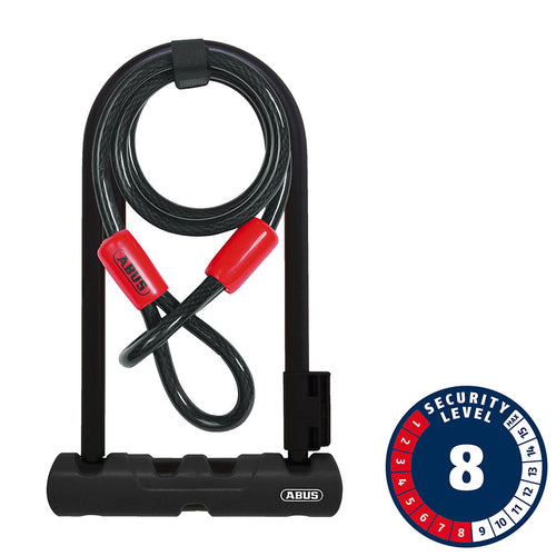 ABUS Ultra 410+ Cobra Loop U-Lock with key