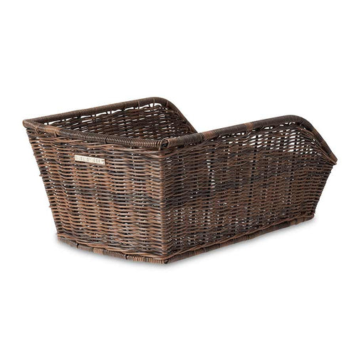 BASIL Cento Rattan Rear Basket Brown