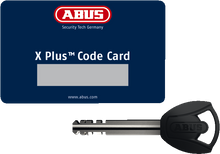 Load image into Gallery viewer, ABUS Bordo 6000K Folding Lock with Key 5.0mm 90.cm 2.95&#39; SH Black