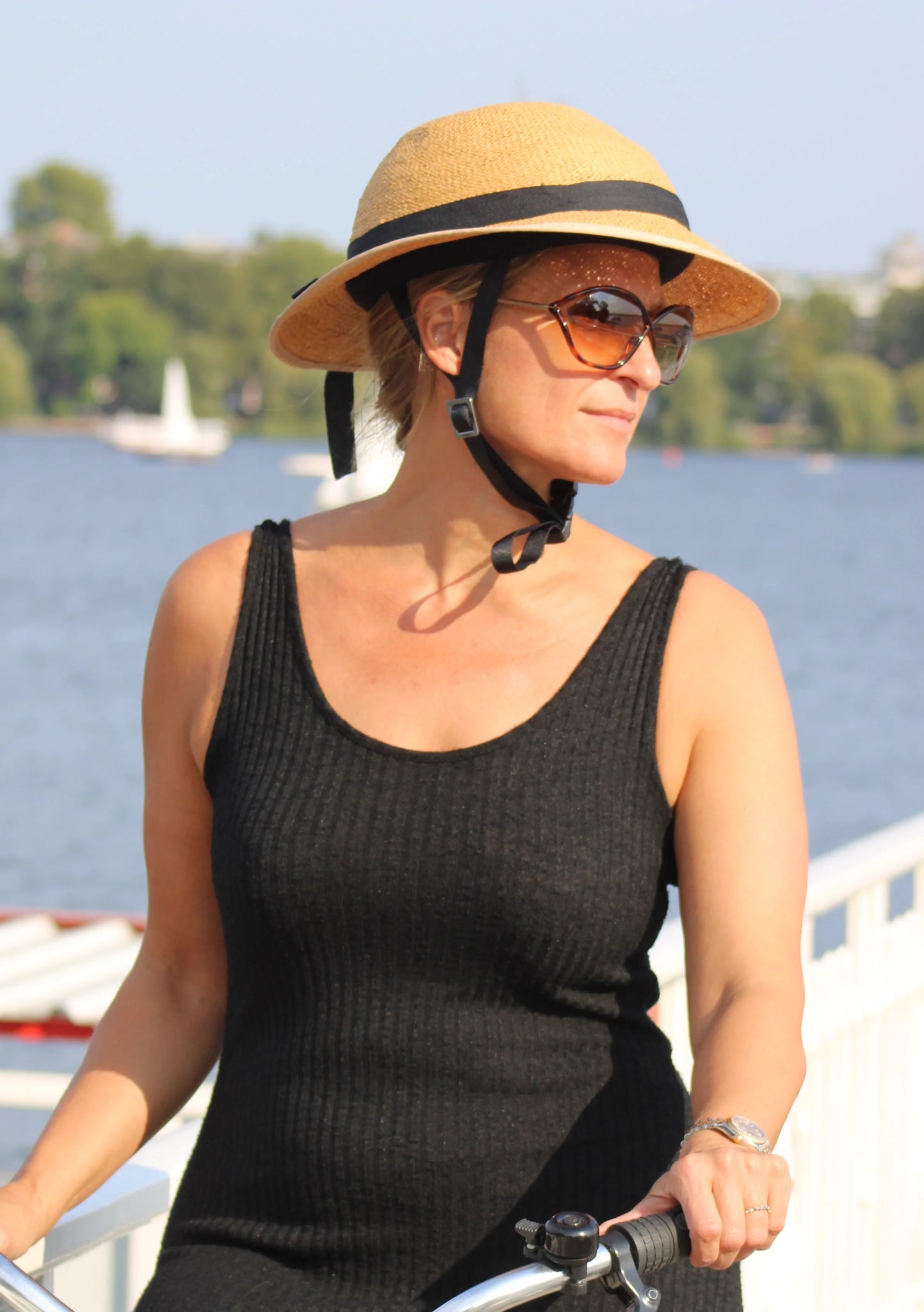 Bike Pretty Straw Hat COVER ONLY GreenStreetPtbo